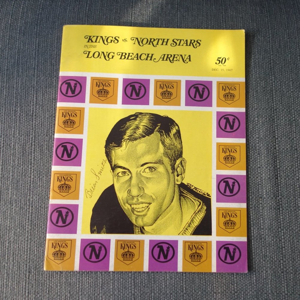 Vintage Kings vs North Stars in the Long Beach Arena Dec. 15 1967 Program